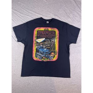 Netflix 2021 Stranger Things Retro Arcade Graphic T-Shirt Men's X-Large Black